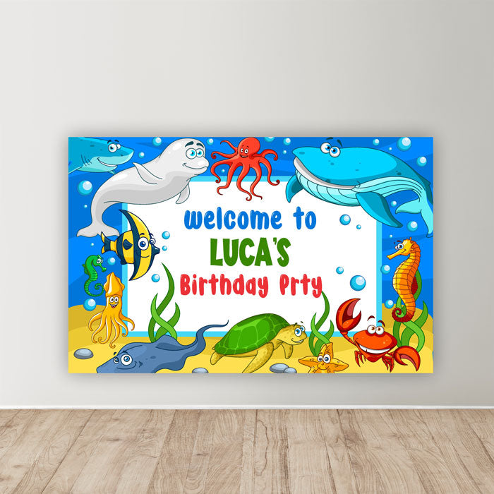 Under the sea Theme Welcome Board