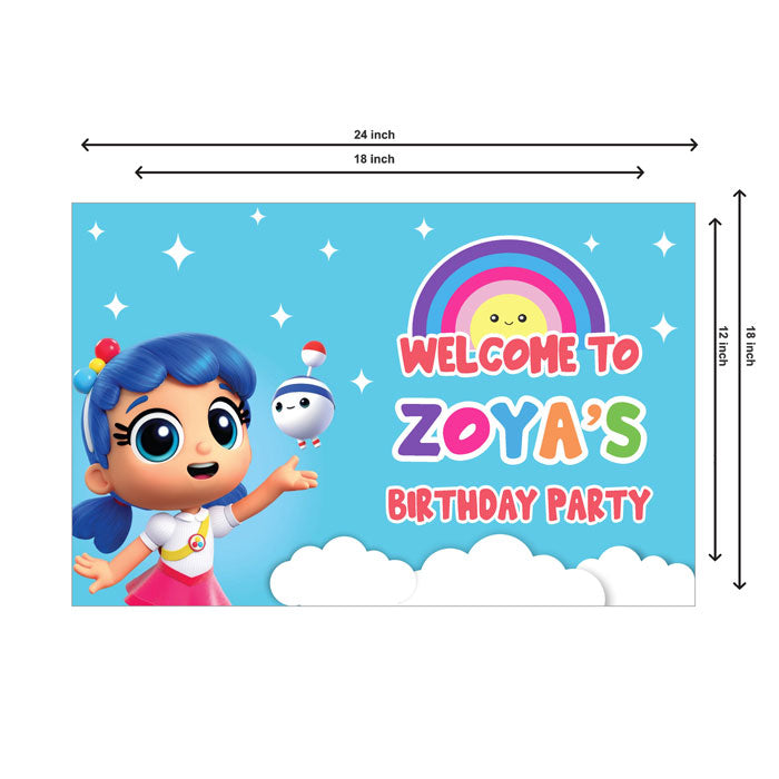 True & the Rainbow Kingdom Theme Personalized Welcome Board
