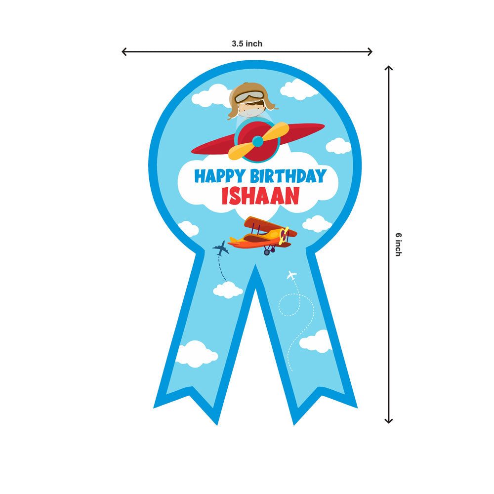 Airplane Theme Badge