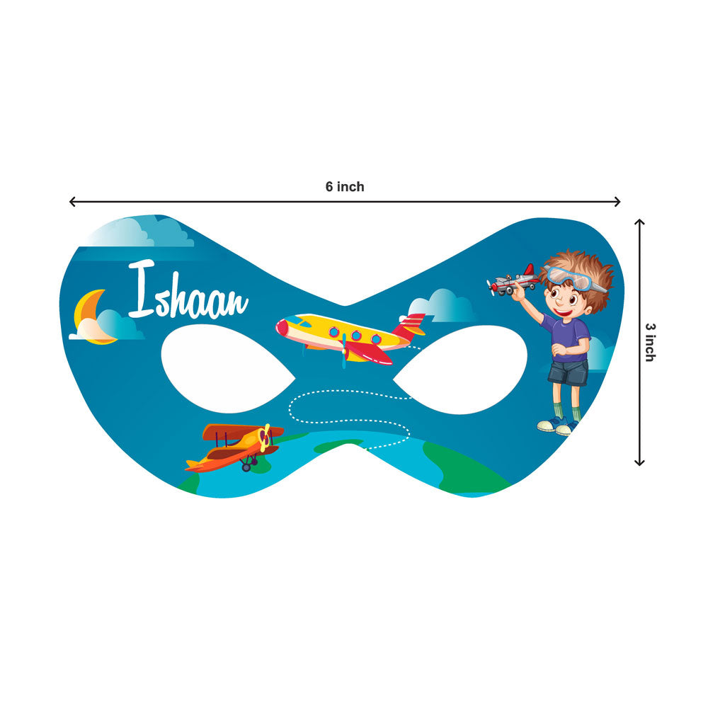 Airplane Theme Personalized Eye Mask