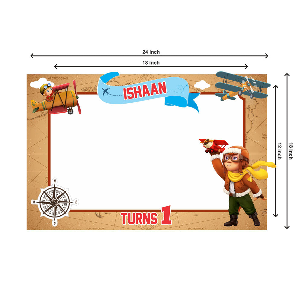 Airplane Theme Personalized Photobooth