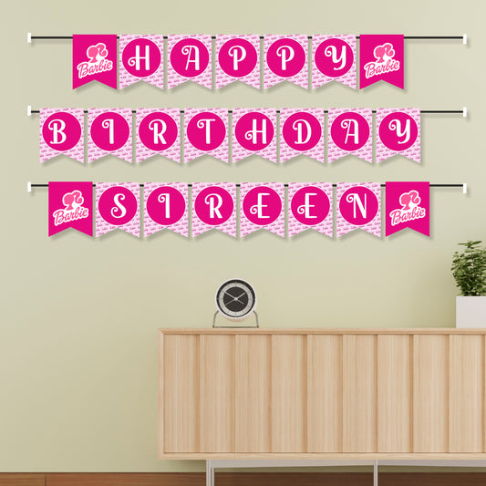 Barbie Birthday Theme Classic Bunting