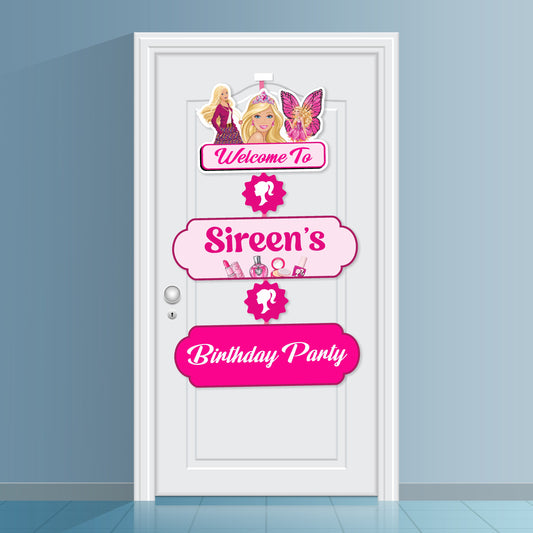 Barbie Birthday Theme Classic Door Poster