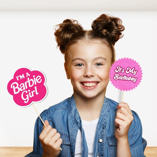 Barbie Birthday Theme Props