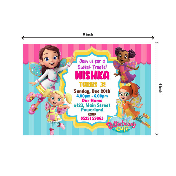 Butterbean's Café Theme Invite