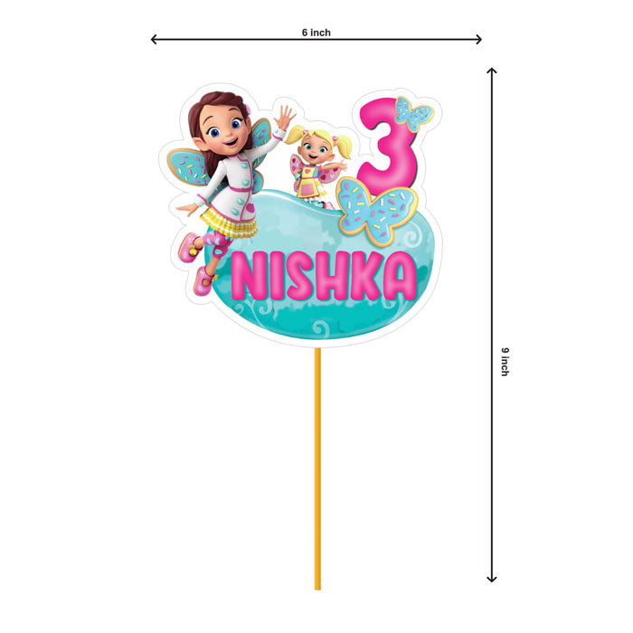 Butterbean's Café Theme Customized Caketopper