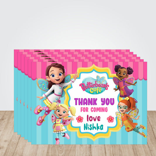 Butterbean's Café Theme Thank You Cards