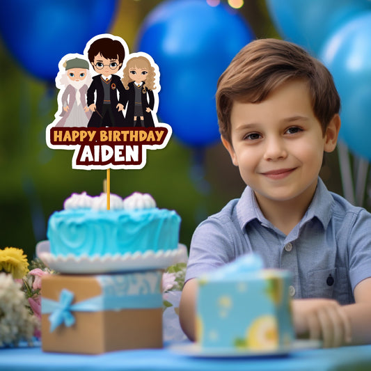 Harry Potter Theme Personalized Caketopper
