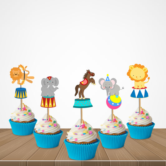Carnival Theme Classic Cupcake Topper