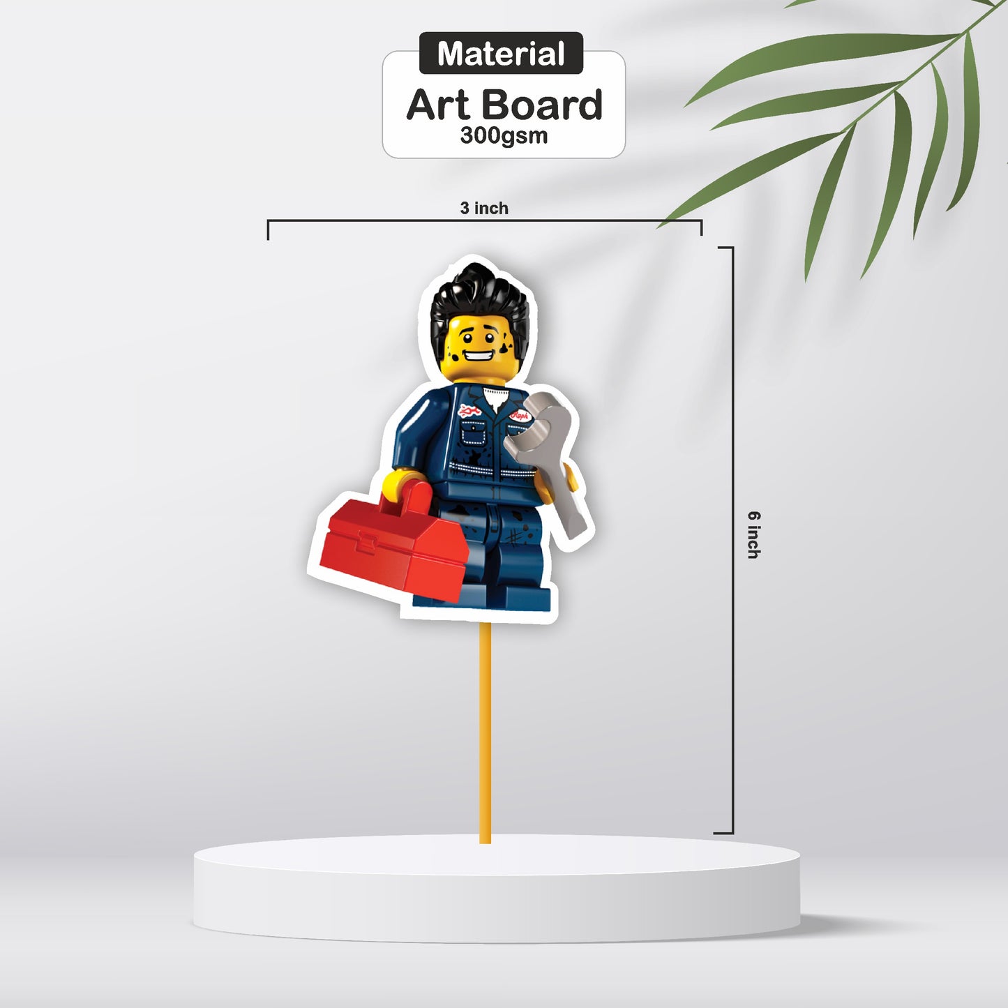 Lego Theme Cup Caketopper