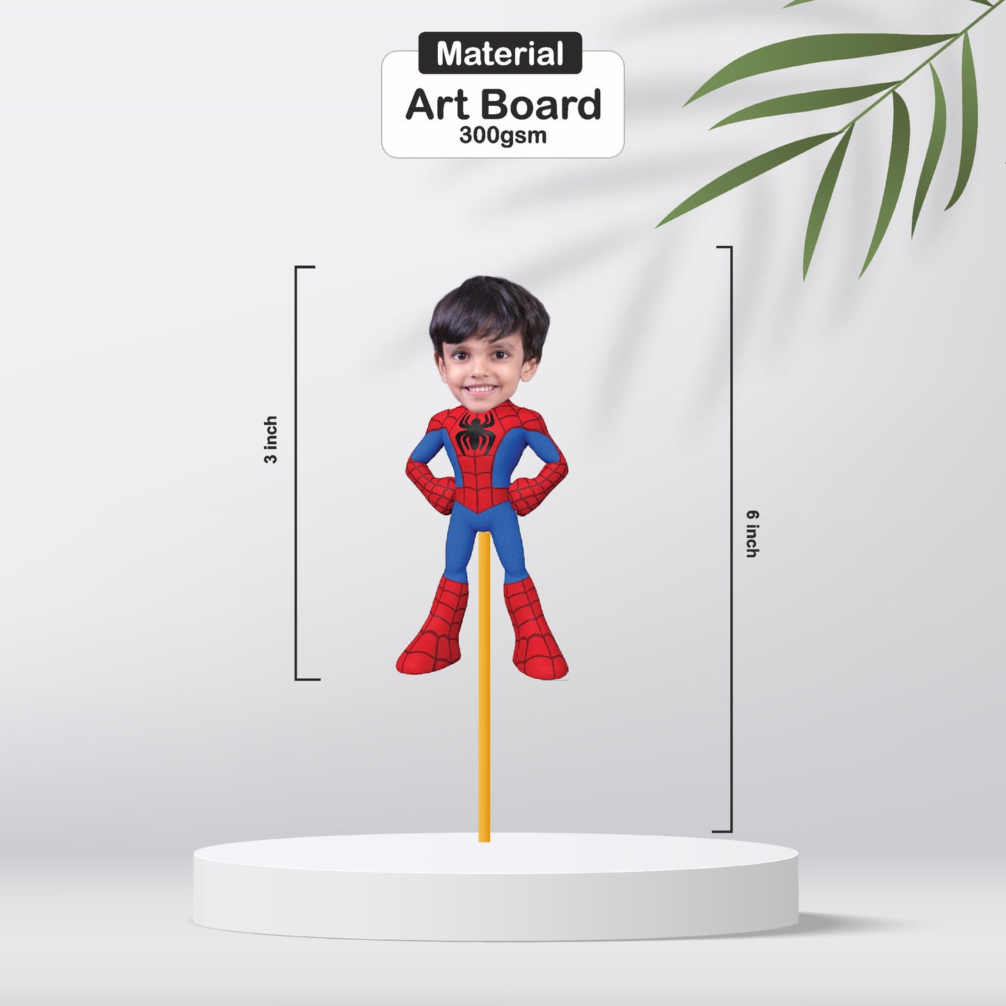 Spiderman Theme Customized Cupcake Topper