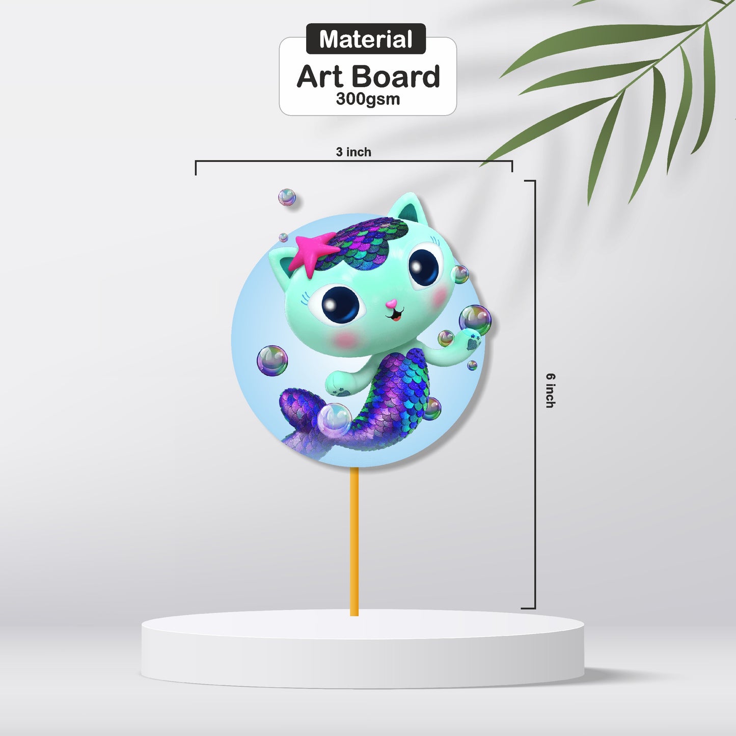 Gabby’s Dollhouse Theme Classic Cup Caketopper