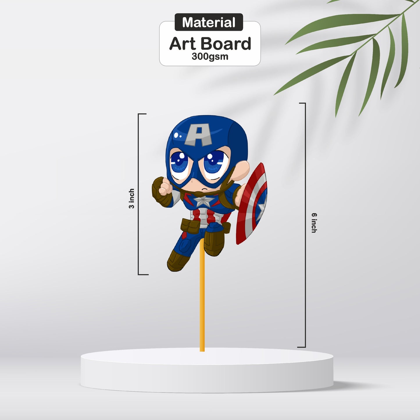 Avengers Theme Character Cupcake Topper