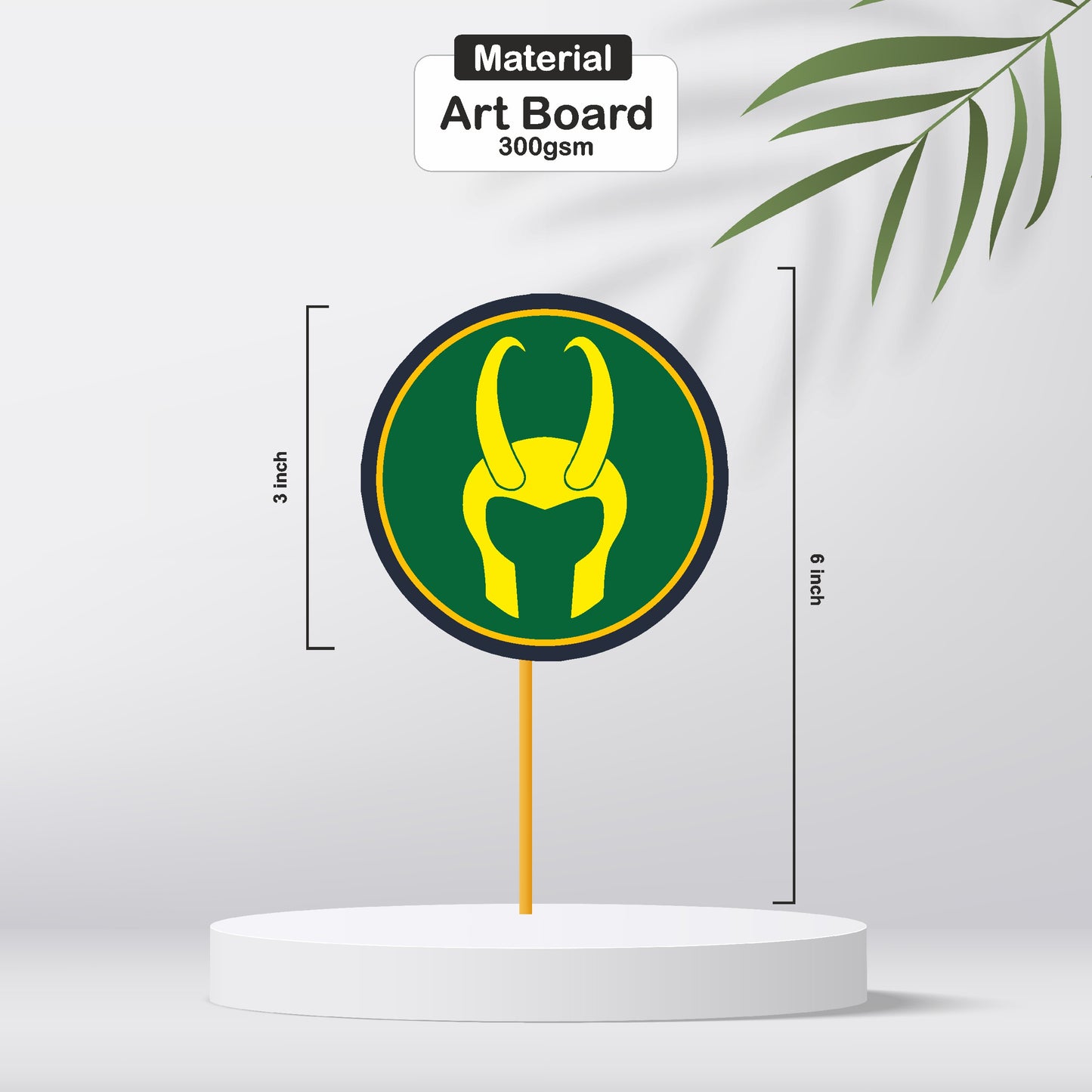 Avengers Theme I Con Cupcake Topper