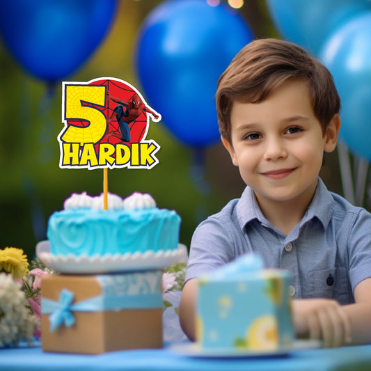 Spiderman Theme Caketopper