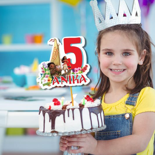 Moana Theme Cake topper