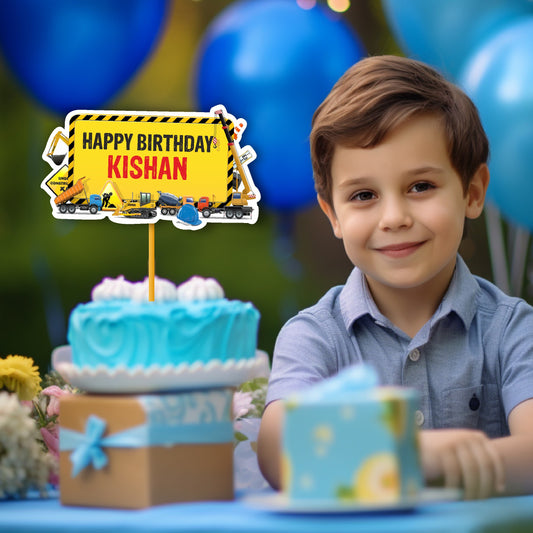 Construction Theme Classic-2 Caketopper