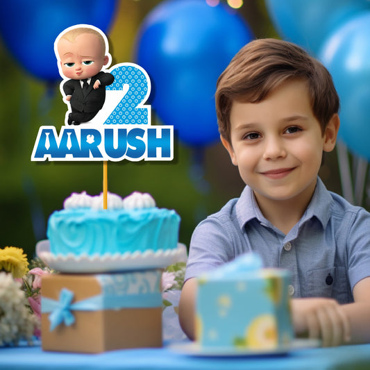 Boss Baby Theme Personalized Cake topper