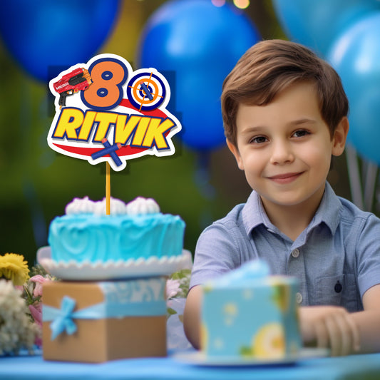 Nerf Gun Theme Caketopper