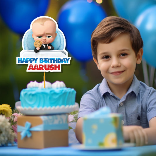 Boss Baby Theme Customized Cake topper
