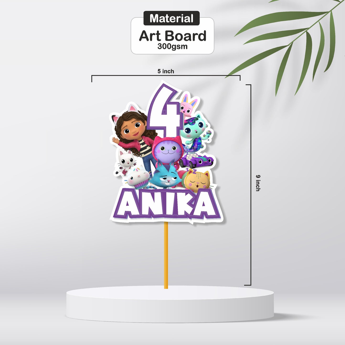 Gabby’s Dollhouse Theme Cake topper