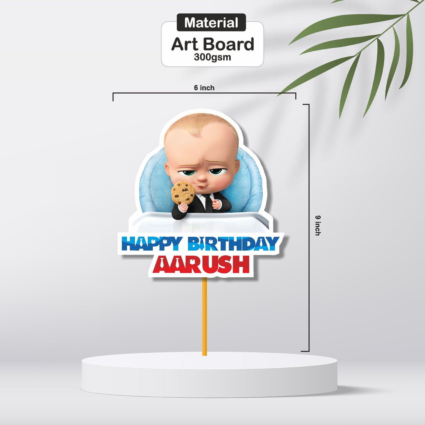 Boss Baby Theme Customized Cake topper