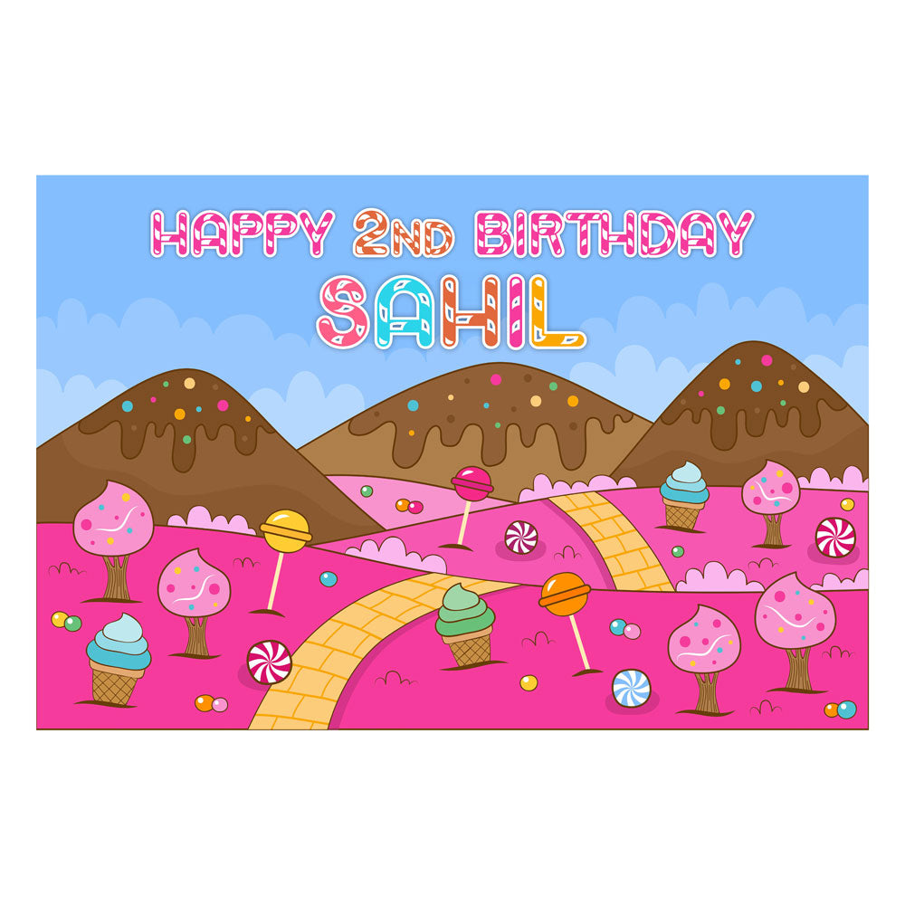 Candy Land Theme Classic Backdrop