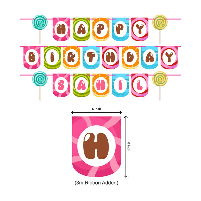 Candy Land Theme Bunting