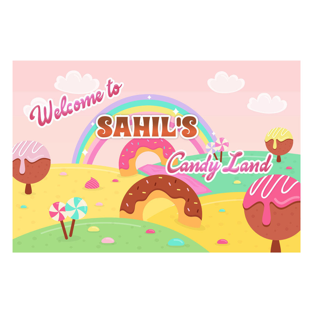 Candy Land Theme Welcome Board