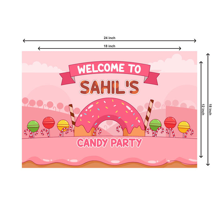 Candy Land Theme Personalized Welcome Board