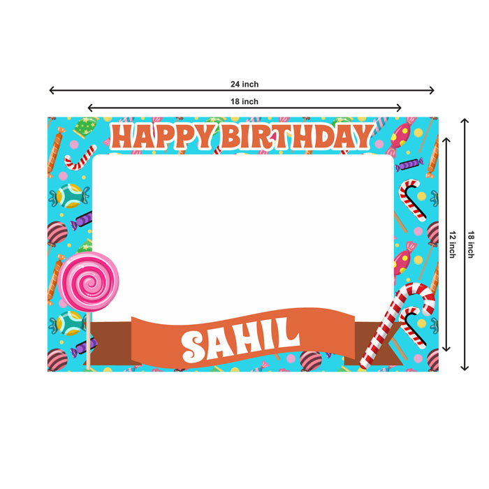 Candy Land Theme Personalized Photobooth