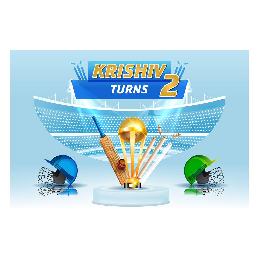 Cricket Theme Personalized Backdrop