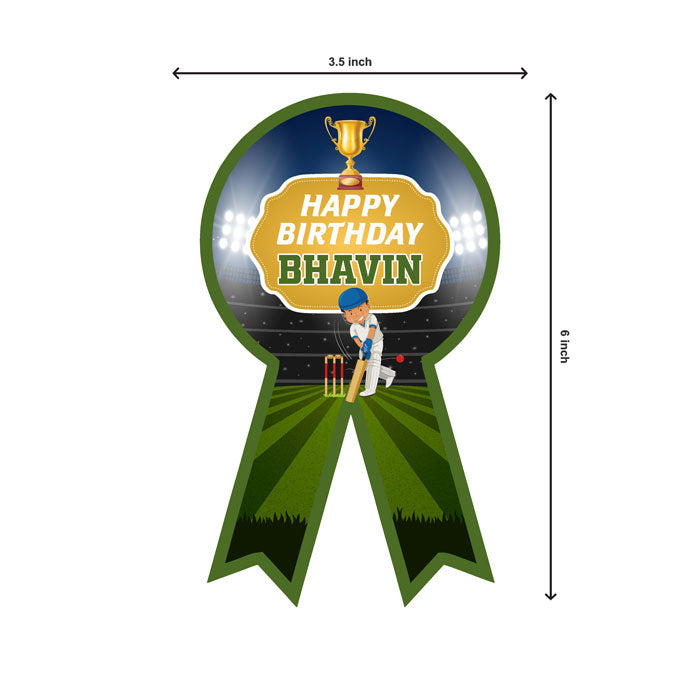 Cricket Theme Badge