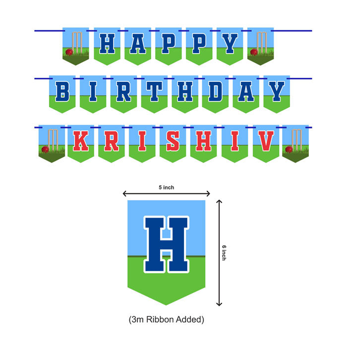 Cricket Theme Bunting