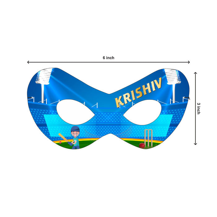 Cricket Theme Personalized Eye Mask