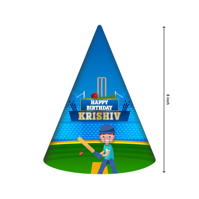 Cricket Theme Personalized Hat