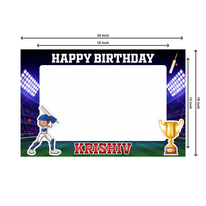 Cricket Theme Personalized Photobooth