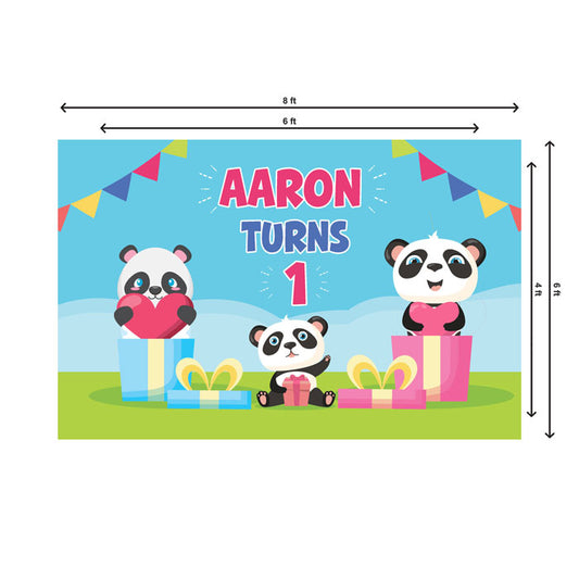 Cute Panda Theme Backdrop