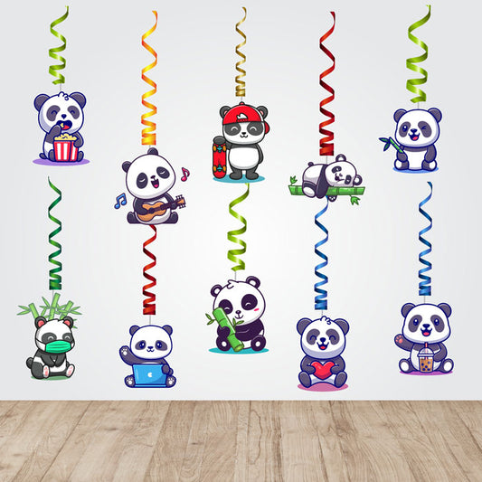 Cute Panda Theme Classic Swirls