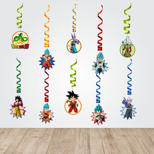 Dragon Ball Z Theme Charatcer Swirls