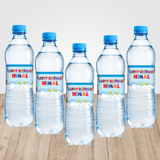 Duck Theme Water Bottle Sticker