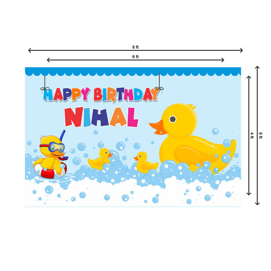 Duck Theme Personalized Backdrop
