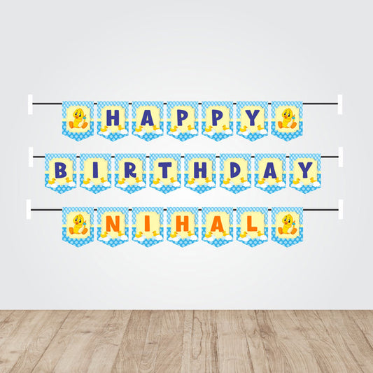 Duck Theme Personalized Bunting