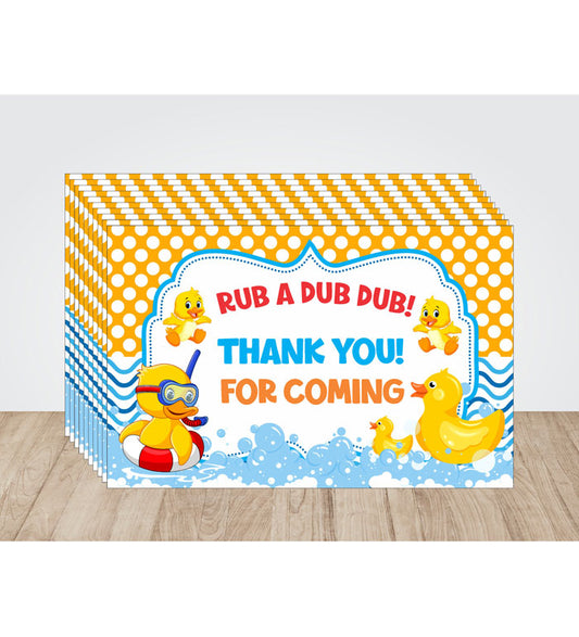Duck Theme Thank You Cards