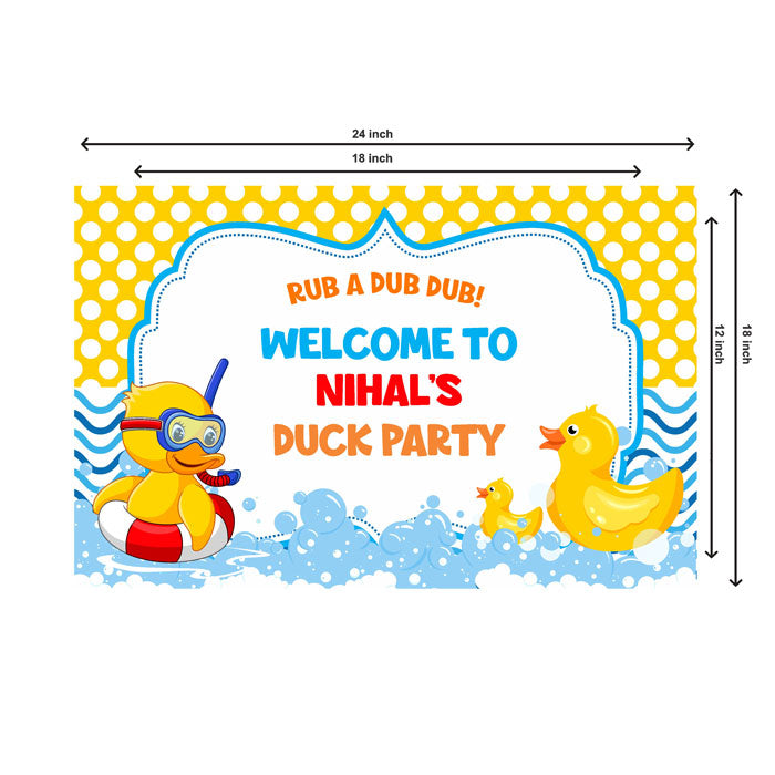 Duck Theme Personalized Welcome Board