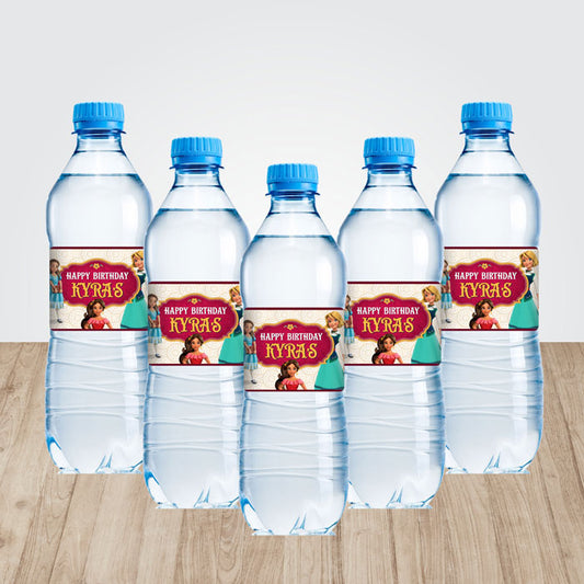 Elena of Avalor Theme Water Bottle Sticker