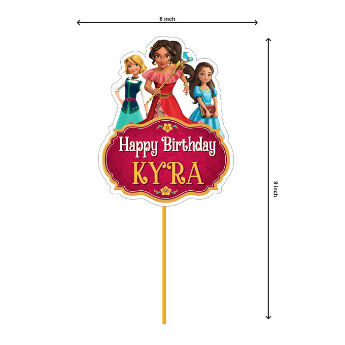 Elena of Avalor Theme Customized Caketopper