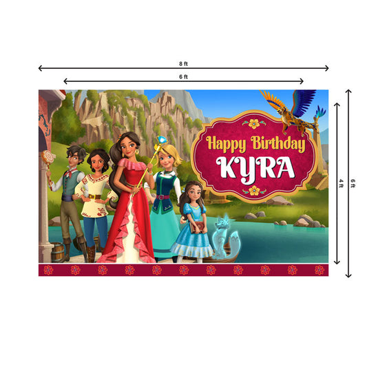 Elena of Avalor Theme Personalized Backdrop