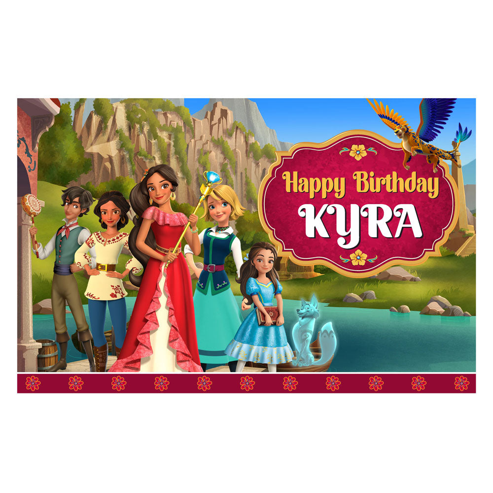 Elena of Avalor Theme Personalized Backdrop