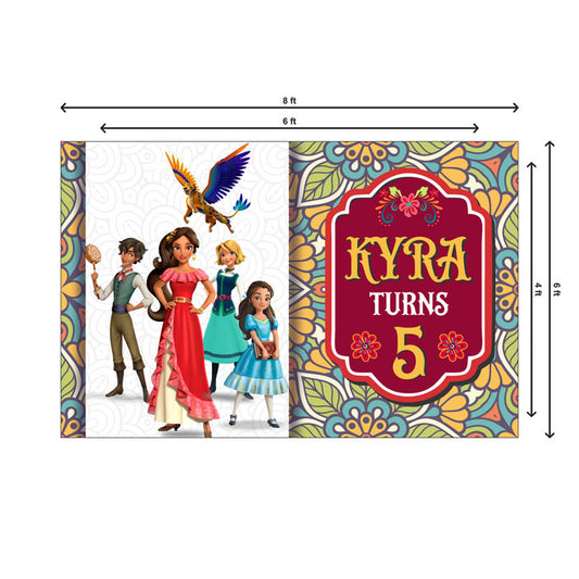 Elena of Avalor Theme Customized Backdrop